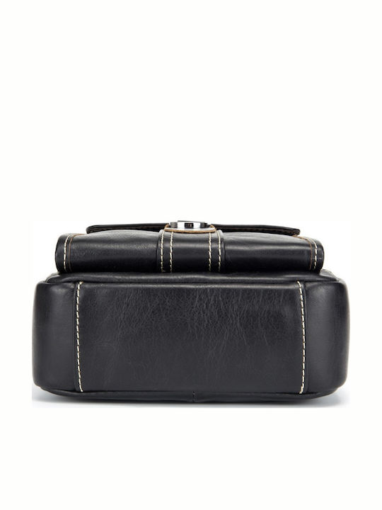 Leather Men's Bag Shoulder / Crossbody Black