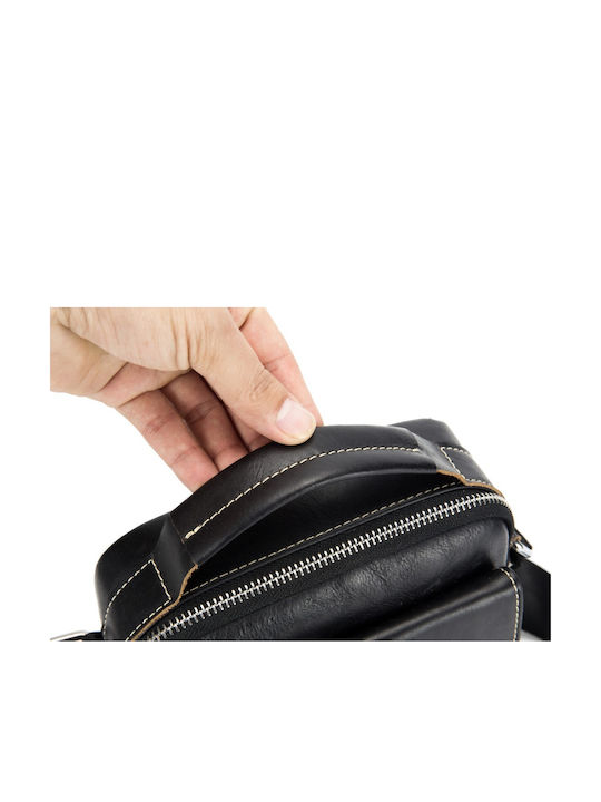 Leather Men's Bag Shoulder / Crossbody Black