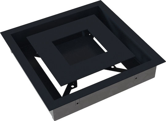 Kratki Τετράγωνη Περσίδα Τζακιού 22x22cm Γκρι