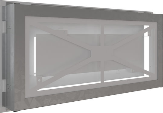 Kratki Perdea de aer pentru șemineu dreptunghiulară Perdea de aer pentru șemineu 45x22cm Alb