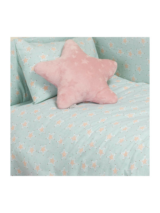 Melinen Mini Stars Swaddle Wrap Light Blue 85x85cm.