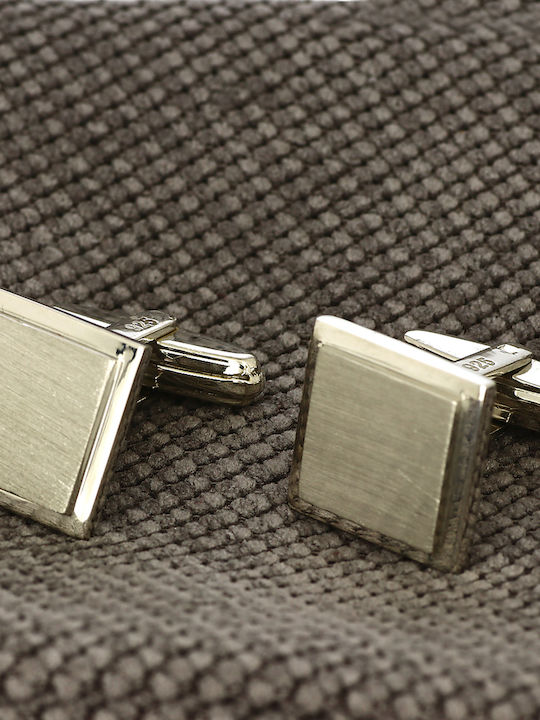 Square Silver 925° Cufflinks (P-45354)