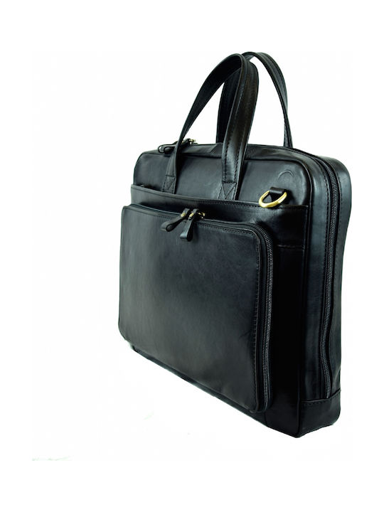 Leather business bag MYBAG 1904 BLACK BLACK BLACK BLACK