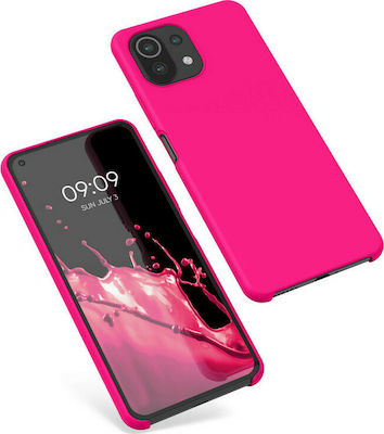 KWmobile Rubber Silicone Back Cover Neon Pink (Mi 11 Lite / 11 Lite 5G / 11 Lite 5G NE)