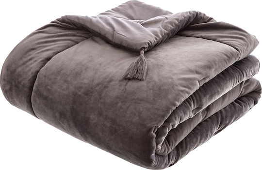Atmosphera Sonia Hotel Bed Runner Single L180xW80cm Gray