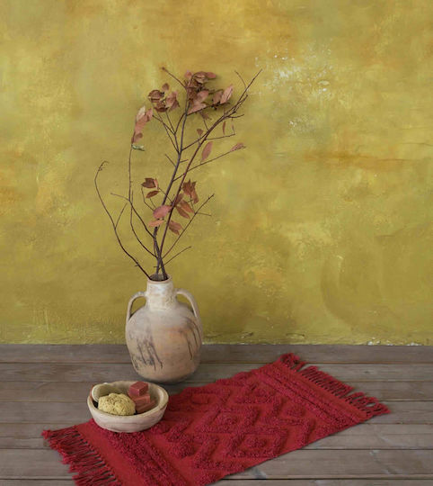 Nima Badematte Baumwolle Rechteckig Enzo 27318 Red 70x110cm