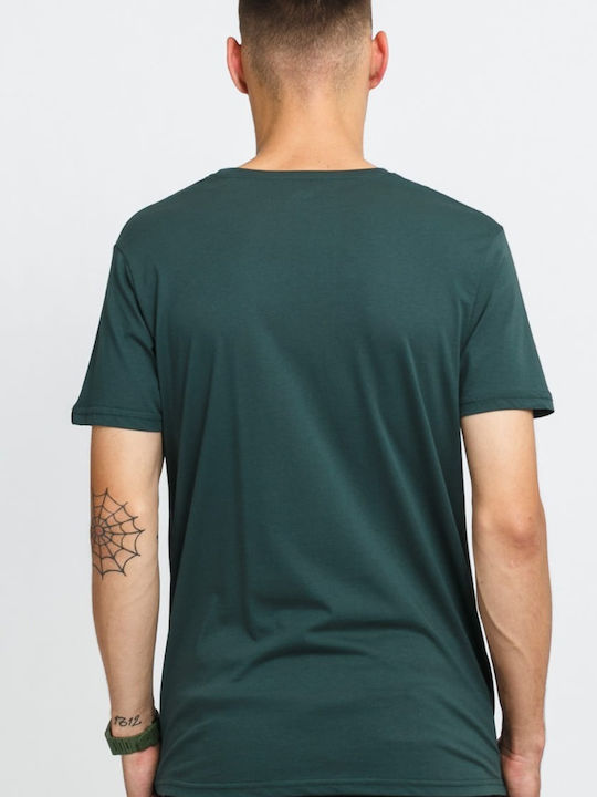 Alpha Industries Basic Print Men's Short Sleeve T-shirt Green