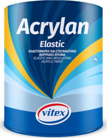 Vitex Acrylan Elastic Base M Plastic Acrilyc Paint for Exterior Use White 10lt
