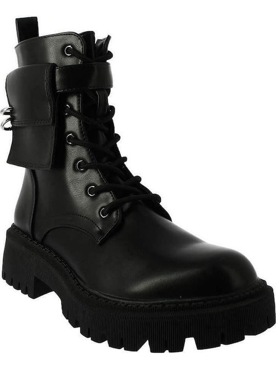 IQ Shoes 1751BC Women's Ankle Boots with Medium Heel Black