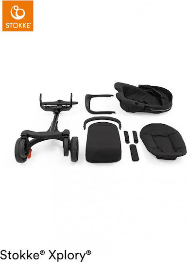 Stokke Xplory X Καρότσι Μωρού Kατάλληλο για Nεογέννητο Rich Black 13.4kg