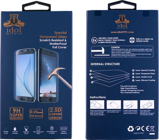 Idol 1991 2.5D Full Face Tempered Glass (Nokia 5.1)