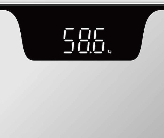 Life Monday Ψηφιακή Ζυγαριά 180kg Ασημί