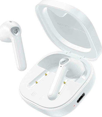 SoundPEATS TrueAir2 Earbud Bluetooth Handsfree Ακουστικά με Αντοχή στον Ιδρώτα και Θήκη Φόρτισης Λευκά