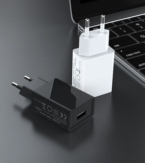 Lamtech Φορτιστής Χωρίς Καλώδιο με Θύρα USB-A Μαύρος (LAM022155)