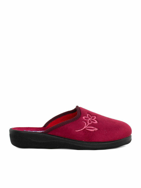 CLARA-F04 Anatomical Women's Slippers Burgundy