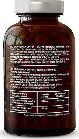 Diet-Food Bio Spiroulina & Ginseng 40mg 375 capace