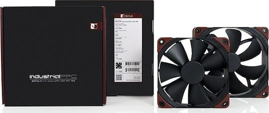 Noctua NF-F12 industrialPPC-2000 Case Fan 120mm (2000rpm / 71.69cfm) Without LED Lighting and 4-Pin PWM Connection