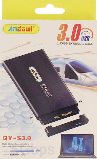 Andowl Θήκη για Σκληρό Δίσκο 2.5" SATA III με σύνδεση USB 3.0