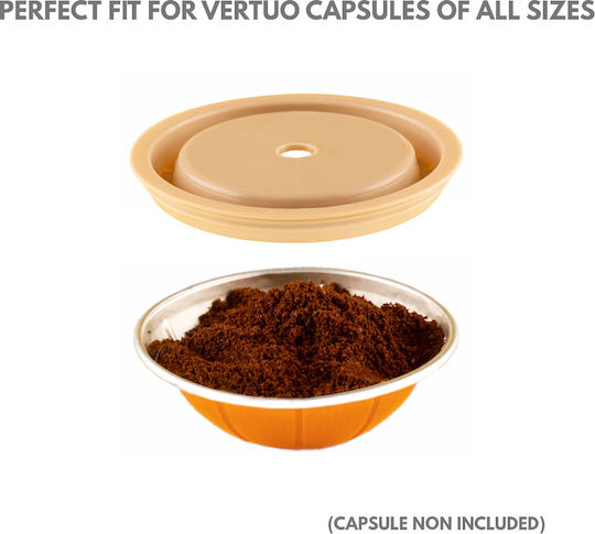 Waycap Basic Kit for Vertuoline Lid made of Silicone in Beige Color 2pcs