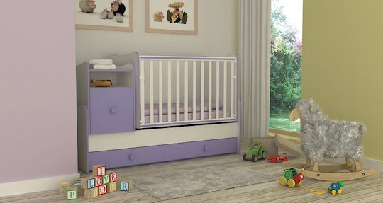 Lorelli Κούνια Trend Plus White & Vintage Gray με Συρτάρι