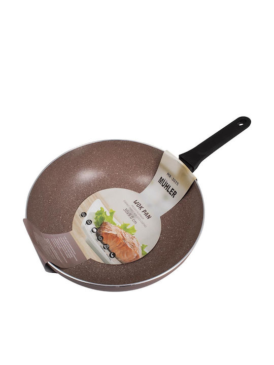 Muhler Wok made of Aluminum with Stone Coating 30cm