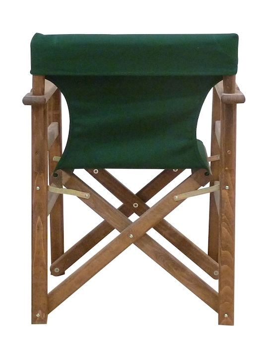 Καρέκλα Σκηνοθέτη Ξύλινη Τορίνο Καρυδί - Κυπαρισσί 59x51x85εκ.