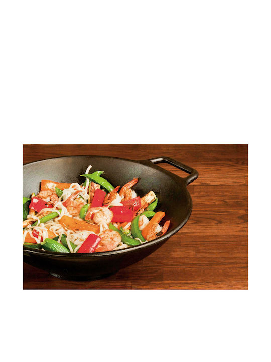 Lodge Wok made of Cast Iron 34cm