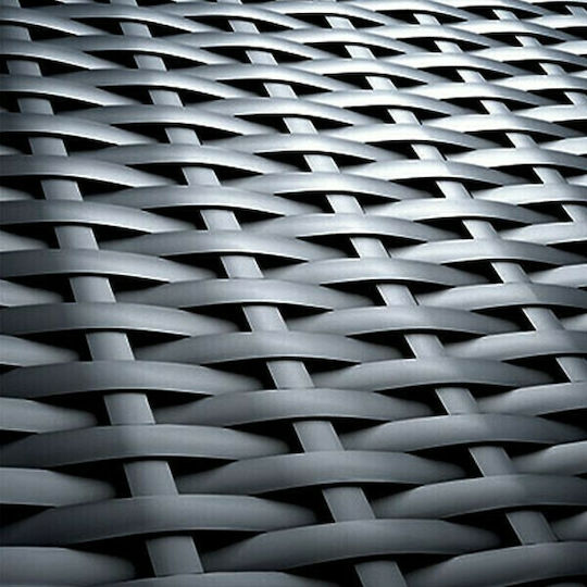 Tisch für kleine Außenbereiche Rattan Stabil Miami Gray 45x45x45cm