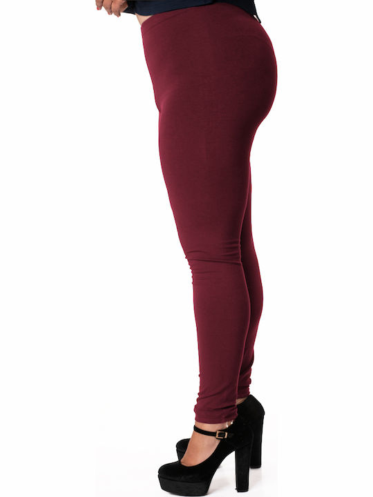 Women's Long Training Legging Burgundy