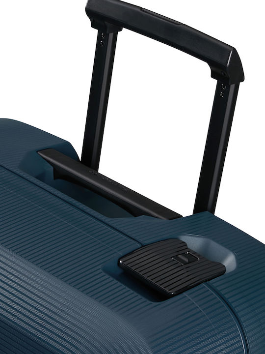 Samsonite Magnum Μεγάλη Βαλίτσα Ταξιδίου Σκληρή Navy Μπλε με 4 Ρόδες Ύψους 81εκ.