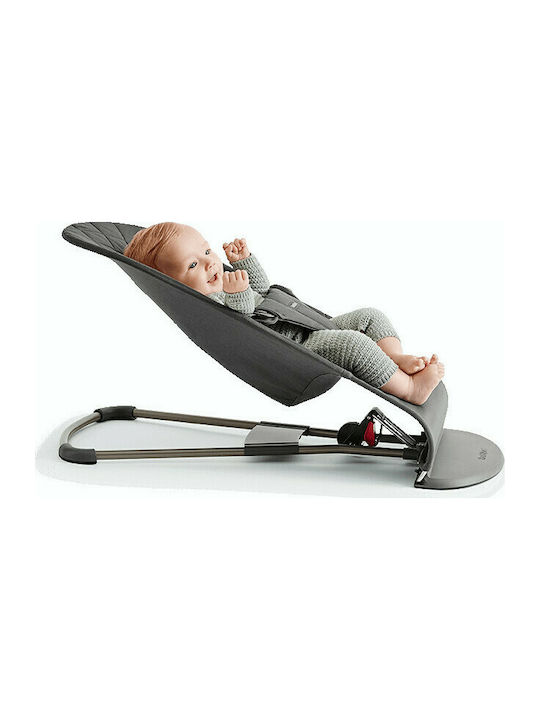 BabyBjorn Χειροκίνητο Relax Μωρού Bliss Cotton Midnight Anthracite για Παιδί έως 13kg