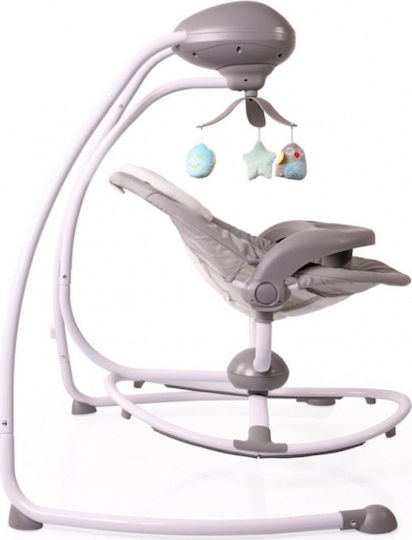Cangaroo Electric Baby Relax Swing Woodsy with Music Beige for Child up to 9kg