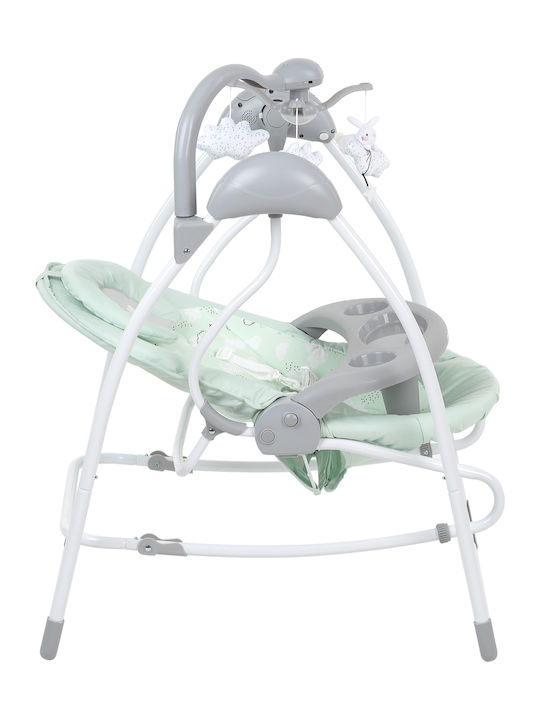 Kikka Boo Electric Baby Relax Swing Mia Stella with Music Mint for Child up to 9kg