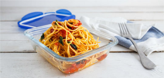 Pyrex Cook & Go Cutie pentru Mâncare Sticlă Albastru Potrivit pentru Cuptor cu Microunde 3300ml 1buc