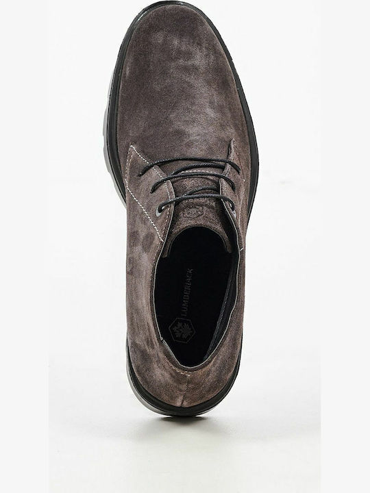 Hernest Suede Γκρι Ανδρικά Μποτάκια