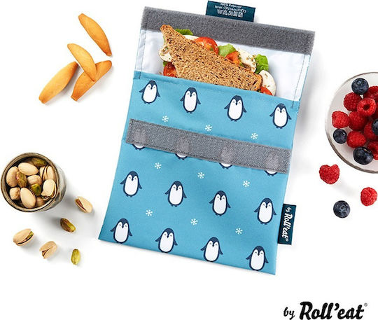 Penguin Kinder Lunchtasche Hellblau