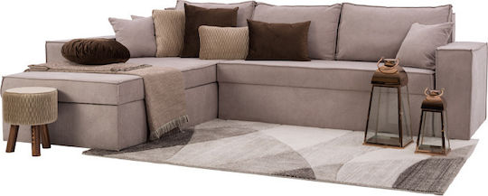 Olymp Ecke Sofa mit Umkehrbarer Winkel Braun 280x210x80cm