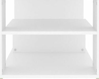 Rectangular Central White Wooden Coffee Table W100xD50xH40cm