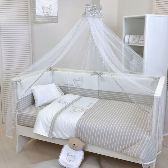 Baby Oliver Set Pentru Patut Sweet Teddy Des. 350 Bej 3buc piese