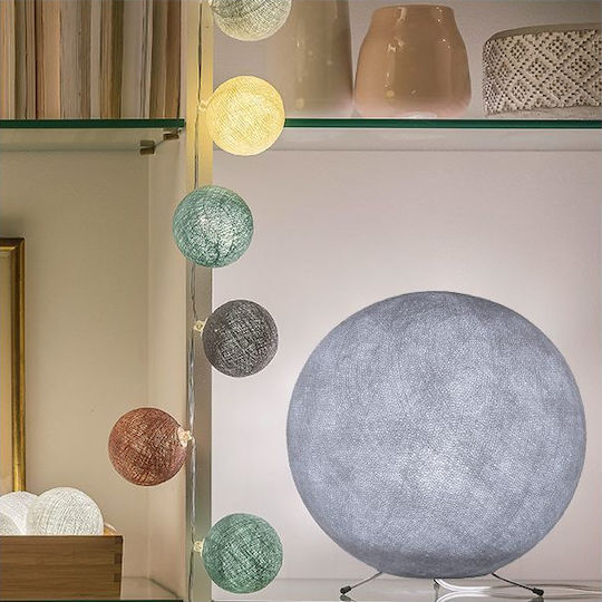 La Case de Cousin Paul Globe Single Bulb Kids Lighting Pendant of Plastic 40W with Drive Size E27 Pebble 36x36cm