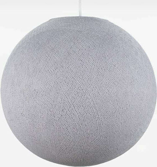 La Case de Cousin Paul Globe Single Bulb Kids Lighting Pendant of Plastic 40W with Drive Size E27 Pebble 36x36cm