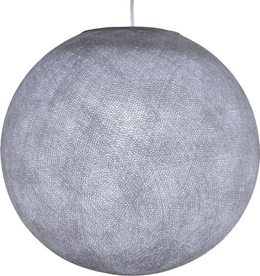 La Case de Cousin Paul Globe Single Bulb Kids Lighting Pendant of Plastic 40W with Drive Size E27 Pebble 36x36cm