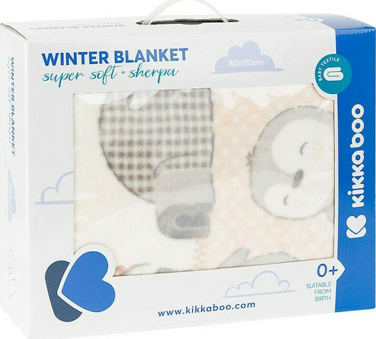 Kikka Boo Blanket Cot Pingui Family Velvet Beige 110x140cm
