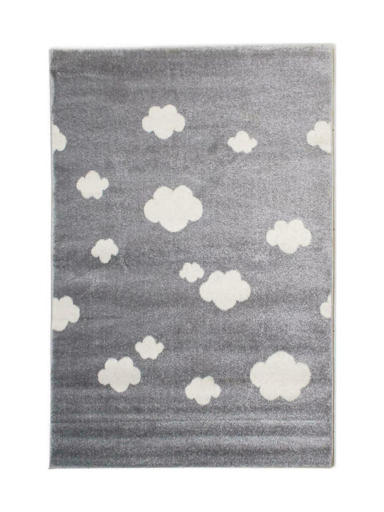 Alexander Carpets Συννεφάκια Kids Rug Nori Dark Grey 160x230cm Thickness 10mm