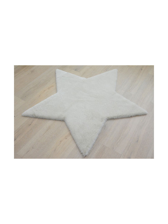 Newplan Kids Synthetic Rug FC3B Stars 120x120cm 30mm Beige