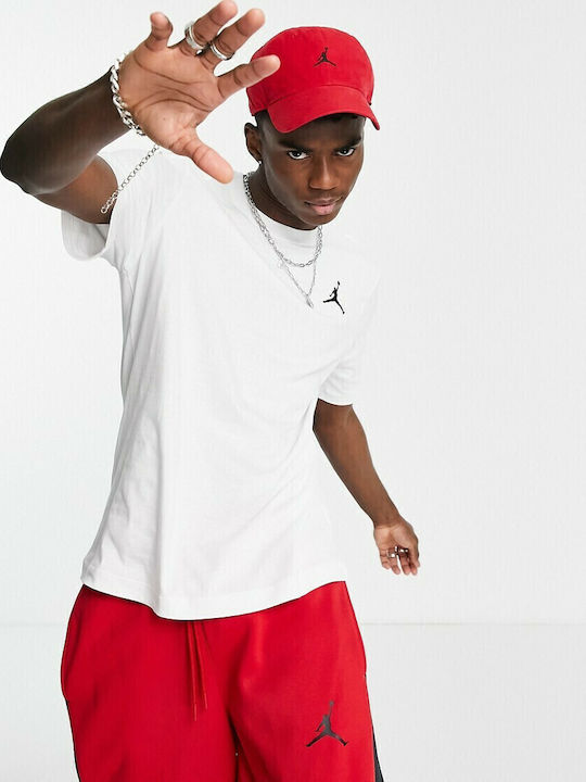 Jumpman Embroidered Αθλητικό T-shirt Λευκό