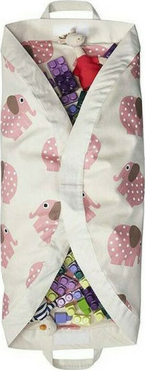 3 Sprouts Children's Play Mat made of Fabric Elephant Beige 112x112cm 1pcs