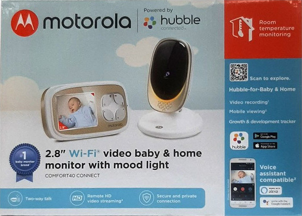 Motorola Comfort 40 Wireless Baby Monitor Two-way Communication