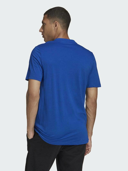 Adidas Designed 2 Move Men's Athletic T-shirt Short Sleeve Royal Blue