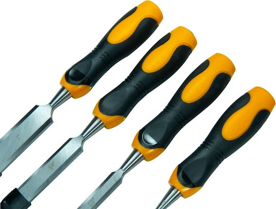 Epica Star Skewed Chisel with Plastic Handle 4pcs